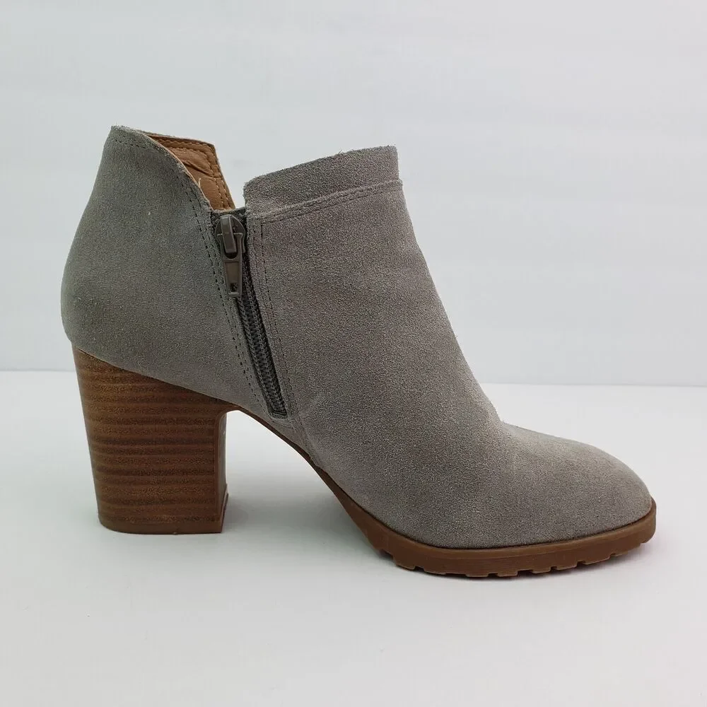Lucky Brand Noryn Womens Size 7.5 Gray Suede Leather 3